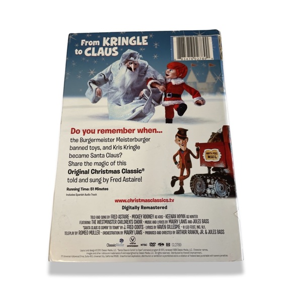 Santa Claus is Coming to Town DVD: Original Christmas Classic Cartoon - Picture 2 of 3